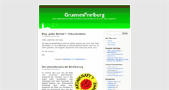 Desktop Screenshot of gruenesfreiburg.de